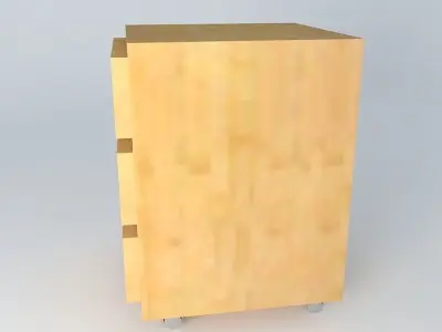 Chest of drawers DOORS HKOM3S 7 5 BRW Milano Oak 3D model