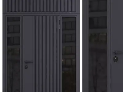 Entrance door set143 3D model