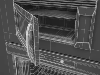 over and microwave 3D model