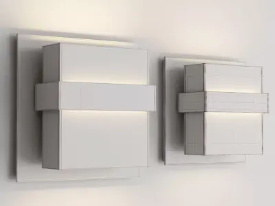 Madame Wall light  Low-poly 3D model