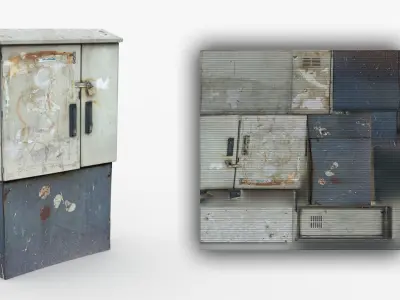 Distribution Board 2 Scan Low-poly 3D model