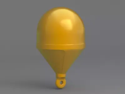 Sea Buoy Orange 3D model