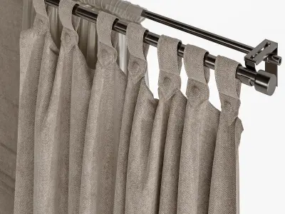 Curtain modern 2 3D model