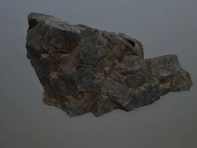 Skull Cave Low-poly 3D model 19
