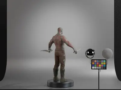 Drax The Destroyer Low-poly 3D model
