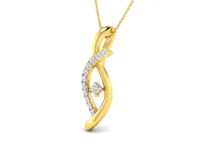 Solitaire Women Pendant 3dm STL OBJ FBX Renders Details 3D print model 88