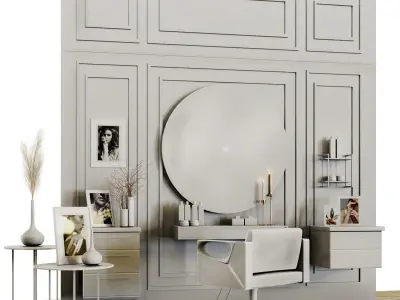 Beauty salon03- classic Low-poly 3D model