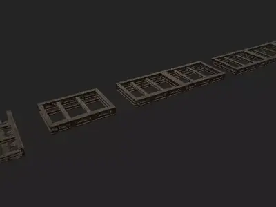 Iron Support Low-poly 3D model