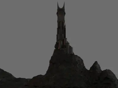 The Dark Tower of Barad-Dur 3D model