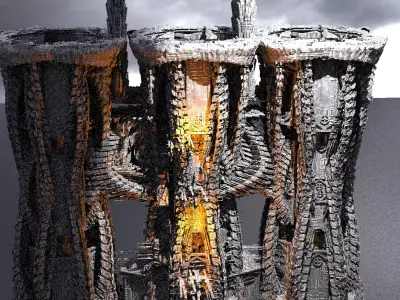 Energy Fusion Core Towers  3D model