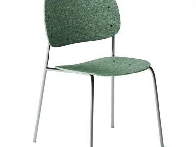 Hale PET Felt Stack Chair by DeVorn 3D model