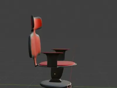 Armchair Free 3D model shop