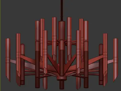 Nordic crystal chandelier 3D model purchase