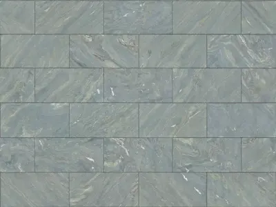 Sea Green Slate Brick Tile PBR Texture Texture