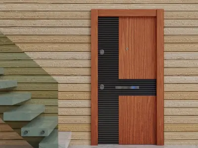 collection of 3 modern doors 3D Model Pack