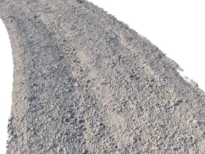  Dirt road material 03 Low-poly 3D model