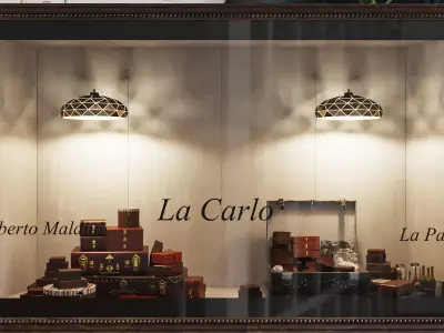 Luxury goods display Low-poly 3D model