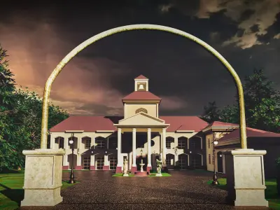 Mansion Colonade 3D model