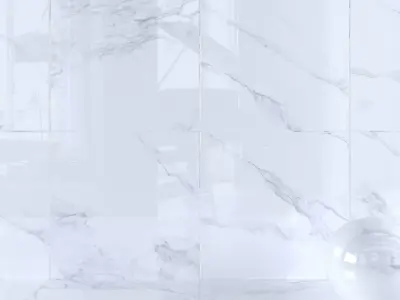Wall Tiles Museum Calacatta 4D White 120x120 Set 2 Texture