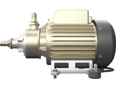 Water Pump 3D model 6