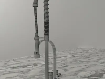Gold Faucet 3D model