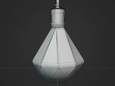 Vintage LED Bulb - Octo - High Poly - Blender  3D model