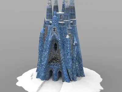 Ice Castle for Unity 3D model