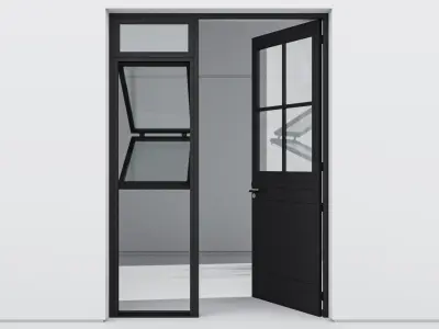Aluminium door 250 3D model