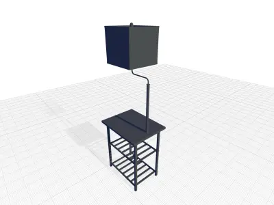 Piche Swing Arm Floor Lamp 3D model