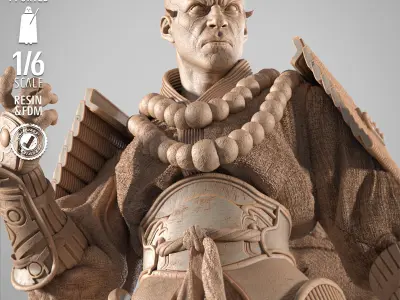 STAR WARS Darth Maul Samurai Sculpture 3D print model