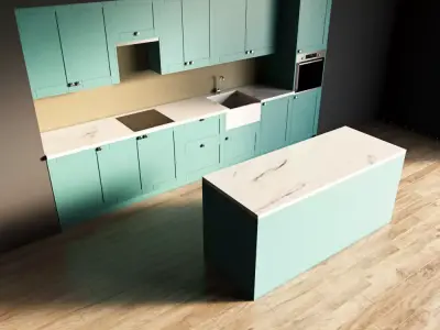 106-Kitchen10 matte 9 3D model