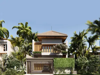 Facade House Exterior 3D model