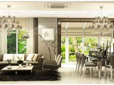 Modern classic style 3D model