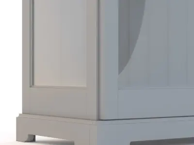 Liatorp Glass Door Cabinet 3D model
