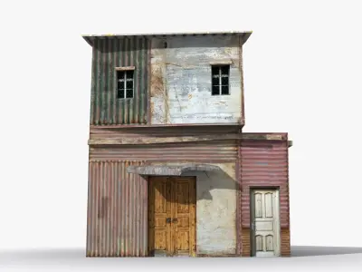 Slum x27 Low-poly 3D model