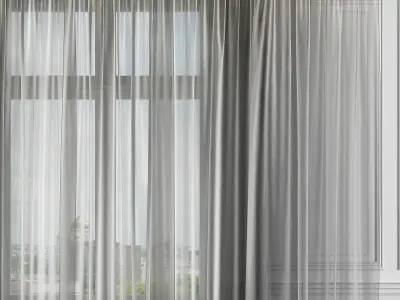 Curtain Set 330 3D model