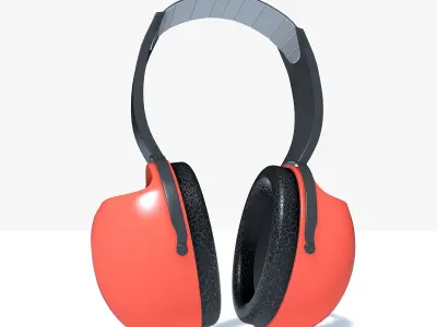 construction headphones v2 3D model