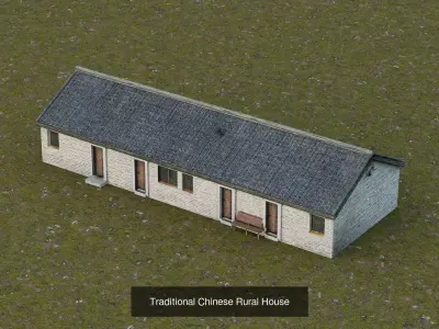 Chinese Rural Houses Collection 3D Model Pack