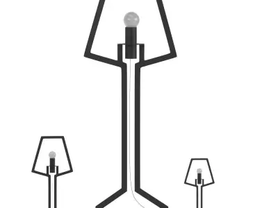 Outline lamp floor lamp 3D model