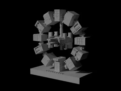Interstellar Spaceship - The Endurance 3D model