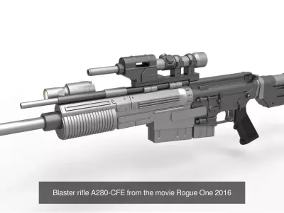 Blaster Set 2016 3D Model Pack