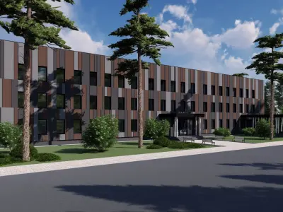 3D model of a public building 3D model