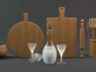 Kitchen Models starter kit  3D model