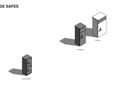 Safes - Pack of revit families 3D model