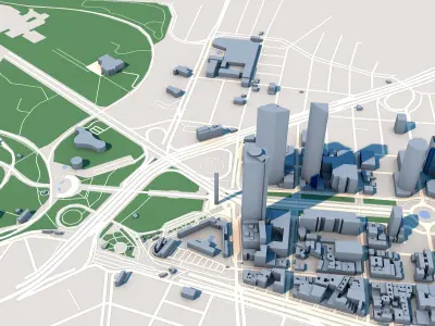 Torre Reforma Torre Mayor Mexico City Mexic 3D model