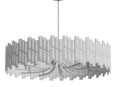 Clytia Modern Geometric Crystal Chandelier 3D model