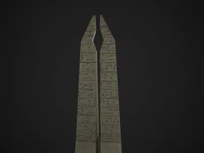 Obelisk Low-poly 3D model