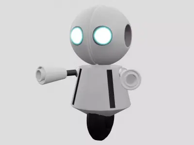 robot with big eyes 3D model