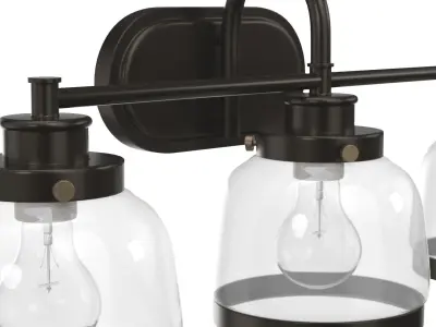 Judson Collection Three-Light Antique Bronze 3D model