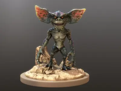 Gremlin statue 3D model